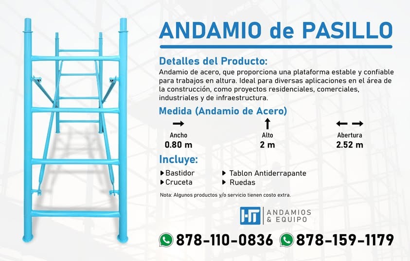 Andamio armado en obra