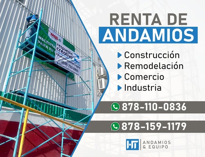 Andamio armado en obra
